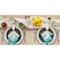DII® Antique Striped Turquoise Tassel Napkins, 6ct.